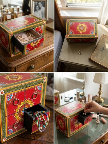 Handmade drawer hand painted - handmade, 3