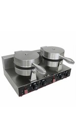 KuKoo Double Waffle Maker Commercial Catering Kitchen Stainless Steel Electric