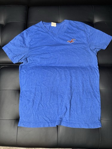 Vintage blue hollister neck - blue,