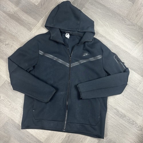 Black nike tech fleece jacket - tech,