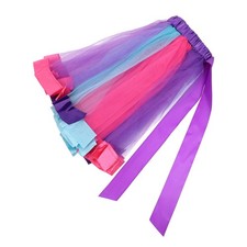  Festival Outfit Tutu Dress Women Adult Ballet Costume Multicolor Layered