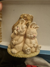 Moorcraft Rabbit Sleepy Next To Tree Stump