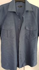 Mens short sleeve blue shirt by Cedar Wood State size L