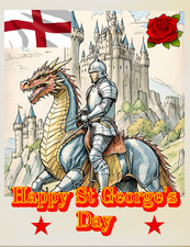 A5 Happy St Georges Day Knight