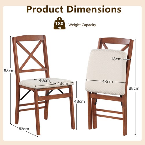 Pcs wooden dining side - 2,