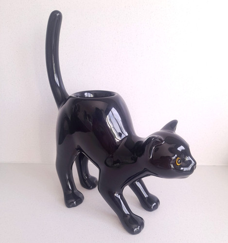 Partylite ceramic black cat - partylite,