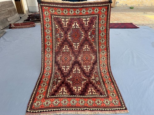 3x6 dark red - dark, baluchi