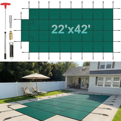 Rectangular safety pool cover - pool,