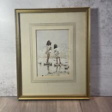 Stepping Stones Print By Edouard Van Goethem In Glass Frame 22 X 27cm