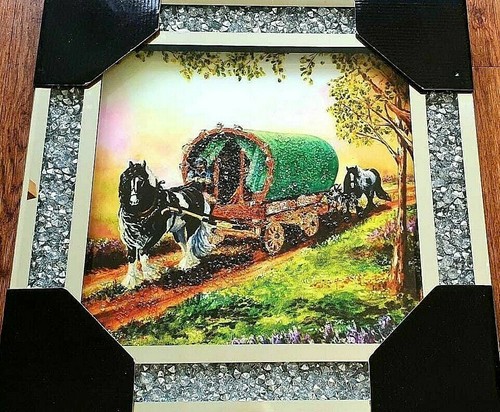 Gypsy horse cart liquid art - gypsy, &