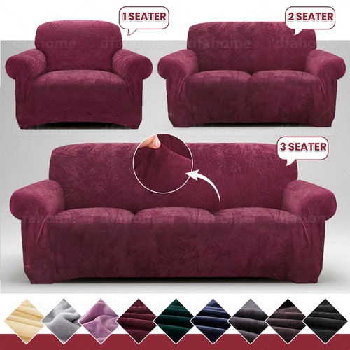 Plush sofa covers - sofa,
