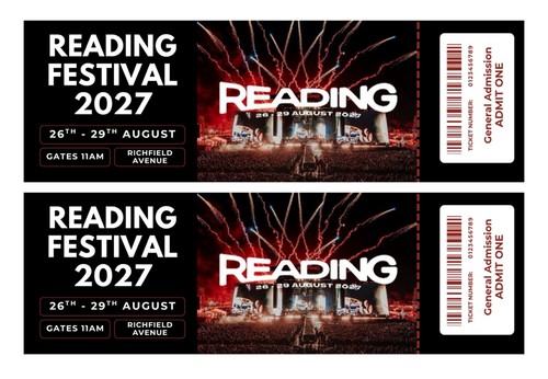 Reading festival 2027 souvenir - 2027,