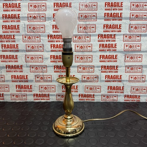 Vintage brass table lamp base - vintage,