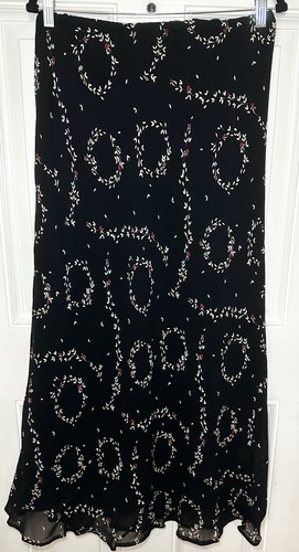 Wallis black floral maxi skirt - wallis,