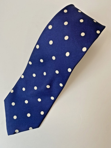 100 silk lewin tie navy - silk,