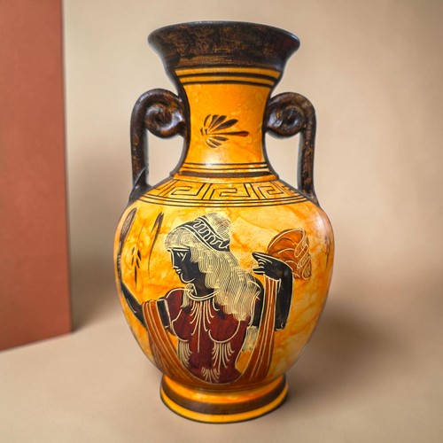 Hand made greek amphora vase - hand‑made,