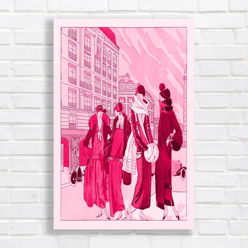 Vintage fashion illustration - vintage,