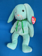 BUNNY RABBIT 🐰 MINT GREEN plush HIPPITY soft toy TY BEANIE BABIES VINTAGE 1996