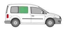 VW Caddy Sliding Opening Side