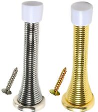 DOOR STOP - SILVER GOLD - SPRING STOPPER - BUFFER - STOPS - PACK