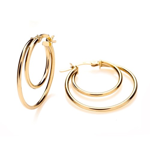 9ct yellow gold - on, silver