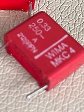 4pcs - WIMA MKC4 0.33uF (0.33µF  330nF) 250V 10% pitch:15mm Film Capacitor
