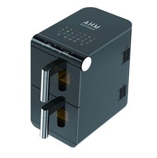 Dual Zone 11L Air Fryer, Dual Zone, 13 Cooking Functions, Touch Control, Black