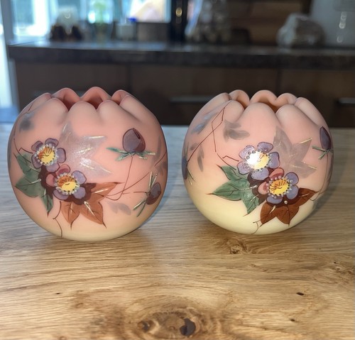 Pair antique thomas webb - thomas,