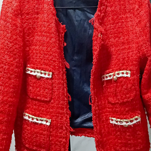 Zara women red tweed - women’s,