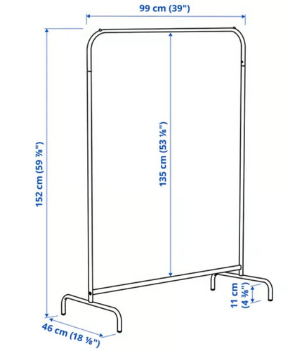 Ikea mulig clothes rail - clothes,