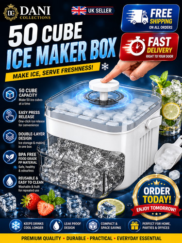 Cube ice maker - 50-cube, easy