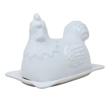Butter Dish Hen Design Novelty