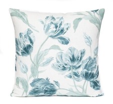 New Laura Ashley Gosford  Duck Egg Fabric Cushion Cover 16”