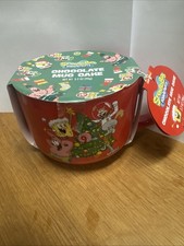 SpongeBob Square Pants 90g Christmas Festive Large Red Chocolate Cake Mug Cup