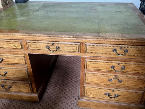 Oak partner desk with - partner’s,