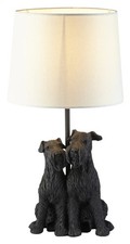 Table Light Black Westie Matt