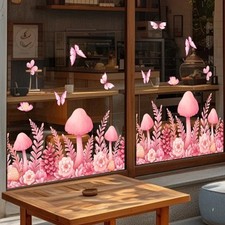 Window Decals Pink Floral