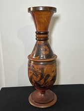 2-Piece Tall Heavy Hand Carved