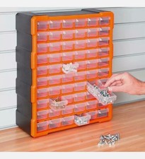 60 Multi Drawer Parts Storage Cabinets Unit Organiser Home Garage Tool Box Wall