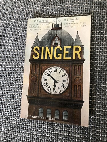 Singer clock clydebank - singer-clock,