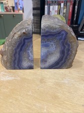 Vintage Pair Polished Agate