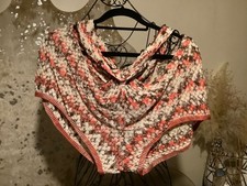 MISSONI mare, shorts, knit, XL, coral, Brown, cream colour