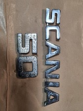Retro Scania badge and 50 badge