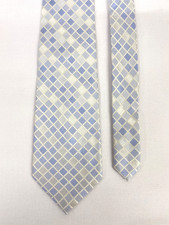 Ted Baker Silk Tie Blue Silver