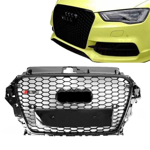 Gloss black honeycomb - gloss, audi