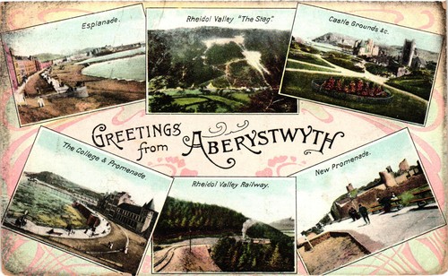 Aberystwyth multiview postcard - aberystwyth,