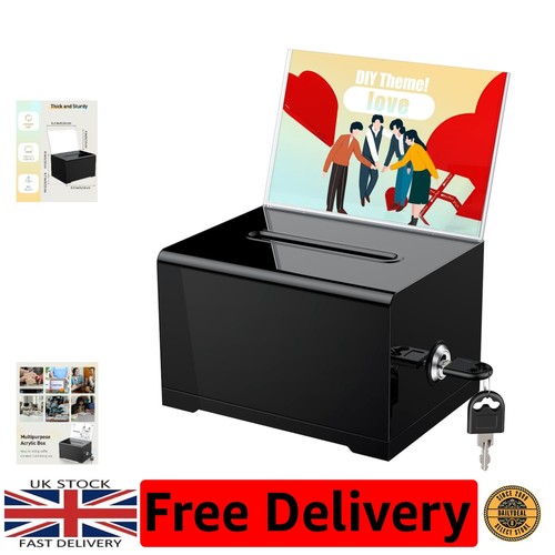 Uniclife black donation box - uniclife,
