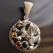 Vintage 925 Silver Dragon