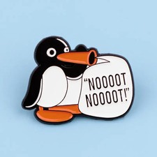 Pingu 'Noot Noot' Penguin Enamel Pin Brooch Cute Small Gift Idea Fun Funny