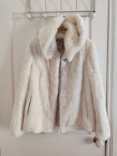 Cream White Mink Fur Short